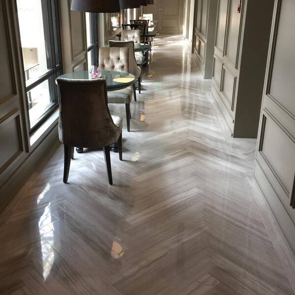 Honed Marble Floor And Wall Tile, White Marble Tile Laminate Flooring