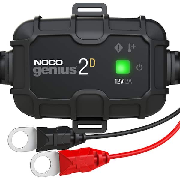 NOCO GENIUS 2D 2 Amp Direct-Mount Onboard Charger, 12-Volt Battery Charger, Battery Maintainer
