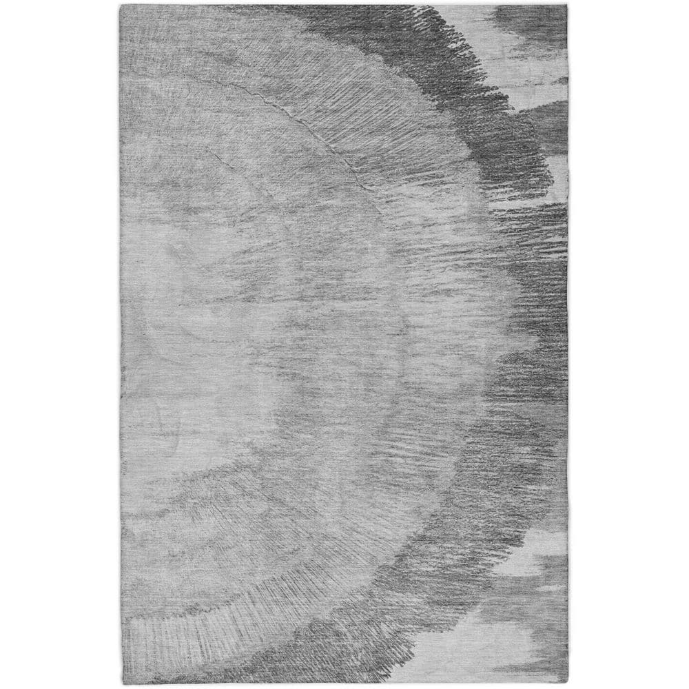 Dream Shag Premium Machine Washable Abstract ADS650 Gray 5 ft. x 7 ft. 6 in. Area Rug price history on PriceWatchPro