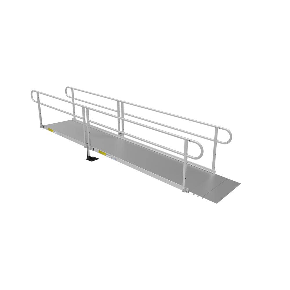 EZ-ACCESS PATHWAY 3G 14 ft. Wheelchair Ramp Kit with Solid ...