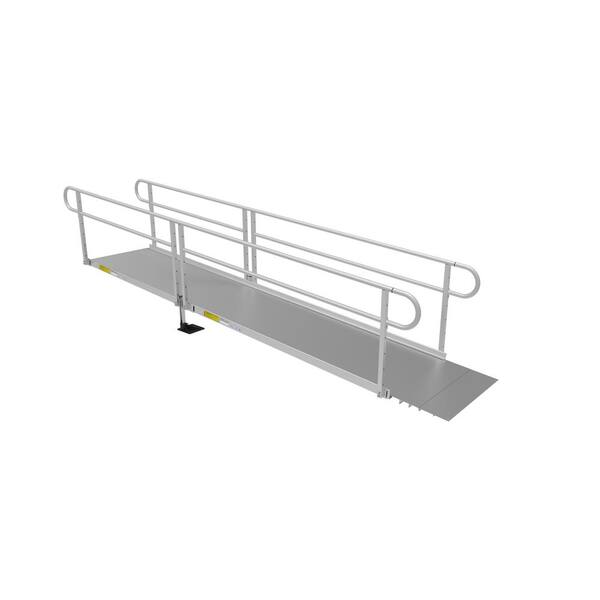 EZ-ACCESS PATHWAY 3G 14 ft. Wheelchair Ramp Kit with Solid Surface Tread and Two-line Handrails