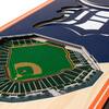 YouTheFan MLB Milwaukee Brewers 6 in. x 19 in. 3D Stadium Banner