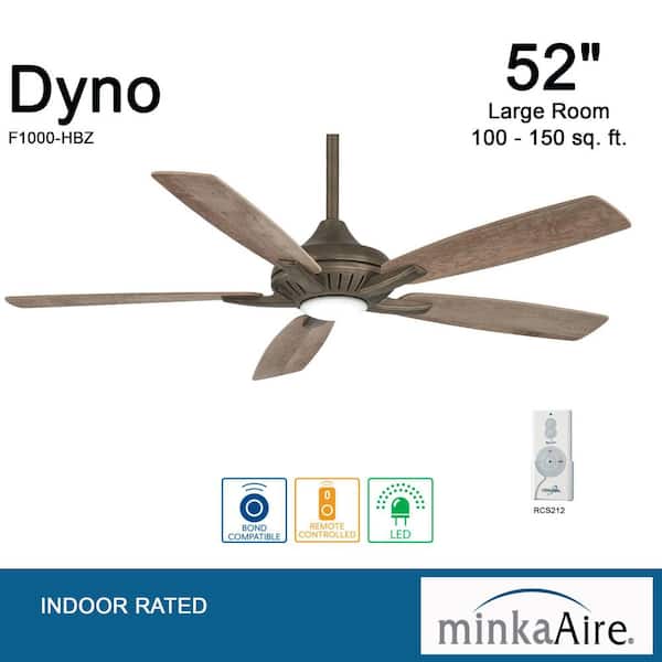 minkaAire Dyno LED シーリングファン Minka-Aire F1001-CL Dyno XL 60 シーリングライト・天井照明