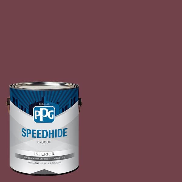 1 gal. PPG1049-7 Red Red Wine Semi-Gloss Interior Paint