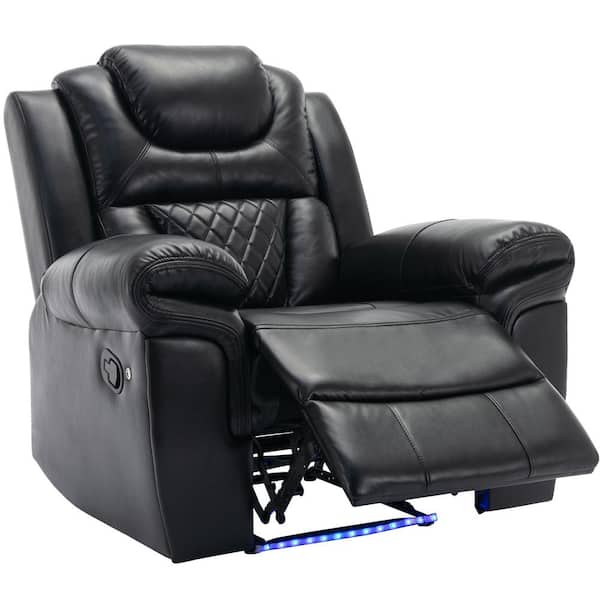 Merax Black Recliner Chair – LED Lighting & Ultimate Comfort - Image 10