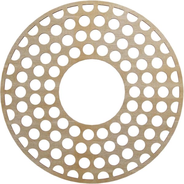 0.25 in. x 6.5 in. x 18 in. Wood Medallion Moulding