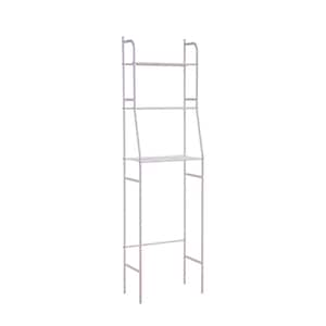 22.50 in. W x 65.00 in. H x 10.00 in. D White Over The Toilet Storage with 3-Shelves, Bath Etagere