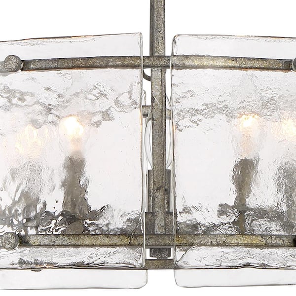 Quoizel Fortress 5-Light Mottled Silver Pendant FTS2821MM