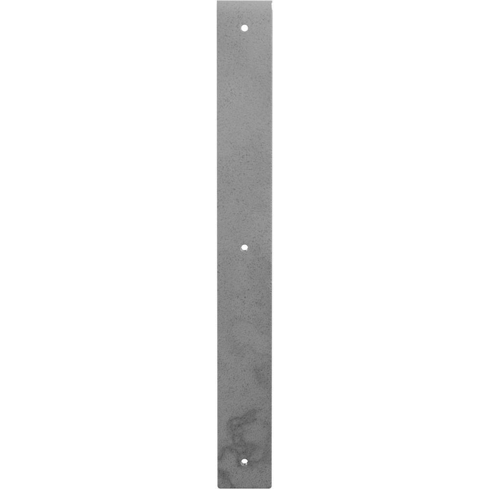 Hamilton Hammered Gray Steel Bracket 2"W x 18"D x 18"H