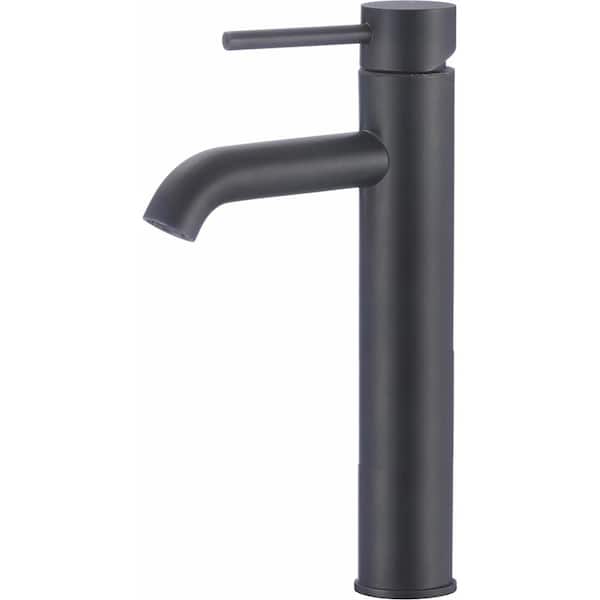 Unbranded Katrina Single Handle Vessel Sink Faucet in Black 16GS-28794