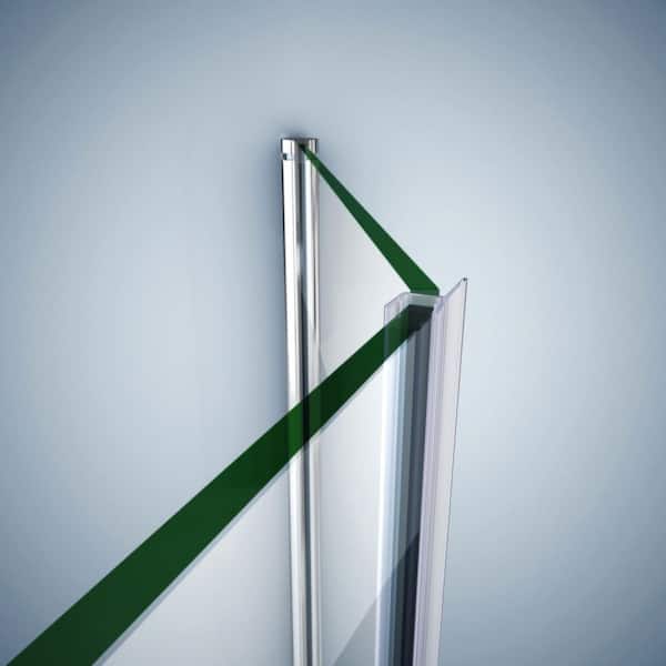 DreamLine 76 in. L Clear Vinyl Seal with a Flexible Fin for 1/4 in