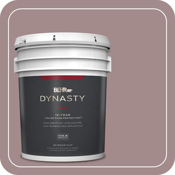 BEHR DYNASTY 5 gal. #PPU17-15 Cameo Rose Flat Exterior Stain-Blocking Paint & Primer