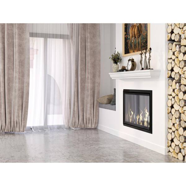 Dogberry Collections 48 in. White Shaker Mantel Shelf m-shak-4877-whit-none  - The Home Depot