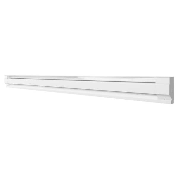 96 in. 240/208-volt 2,500/1,875-watt Electric Baseboard Heater in White