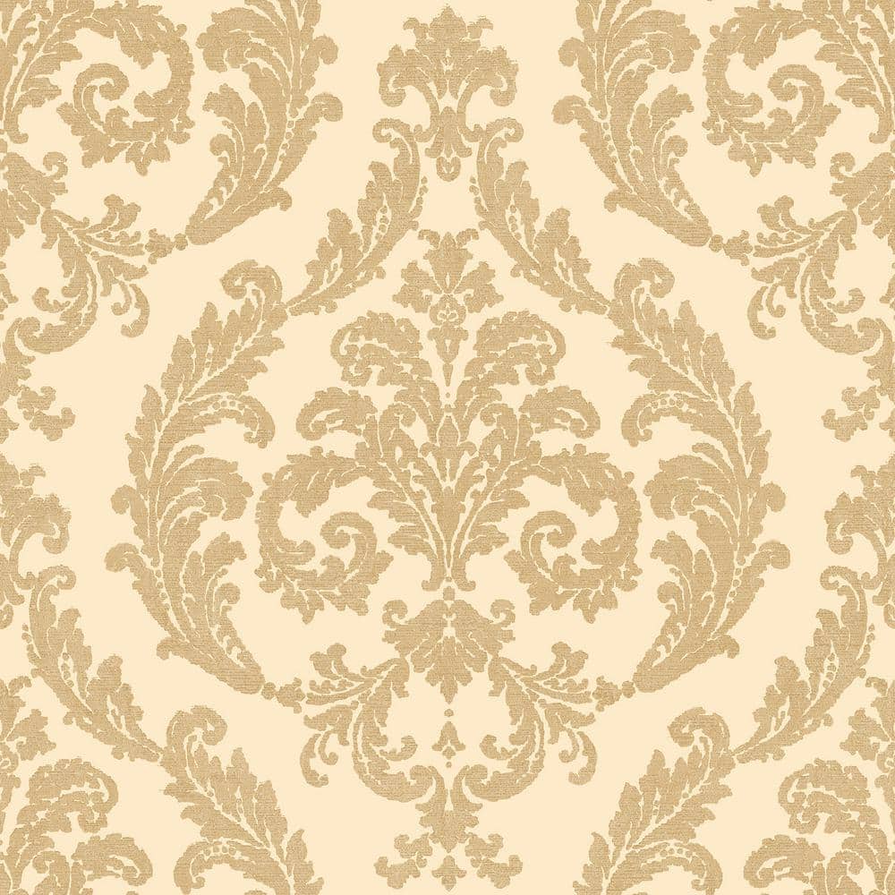 Palazzo 2 Collection Silk Damask Vinyl on Non-Woven Non-Pasted Wallpaper Ro