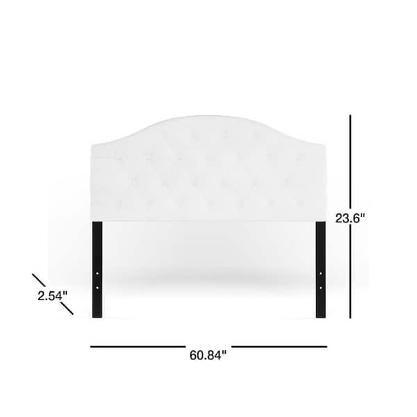 Baxton Studio Myra White Queen Headboard 28862 6425 HD The Home