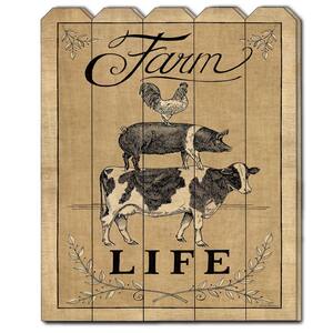 Charlie Farm Life Unframed Graphic Print Animal Art Print 20 in. x 16 in.