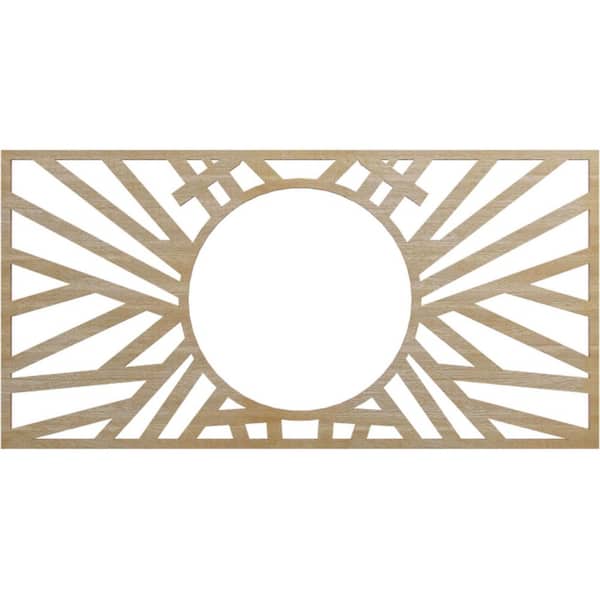 0.375 in. x 8.125 in. x 11 in. Wood Medallion Moulding