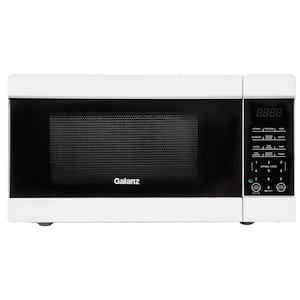 1.1 cu ft 1000W 20in. W Countertop Microwave Oven in White with 1-Touch Express Cooking