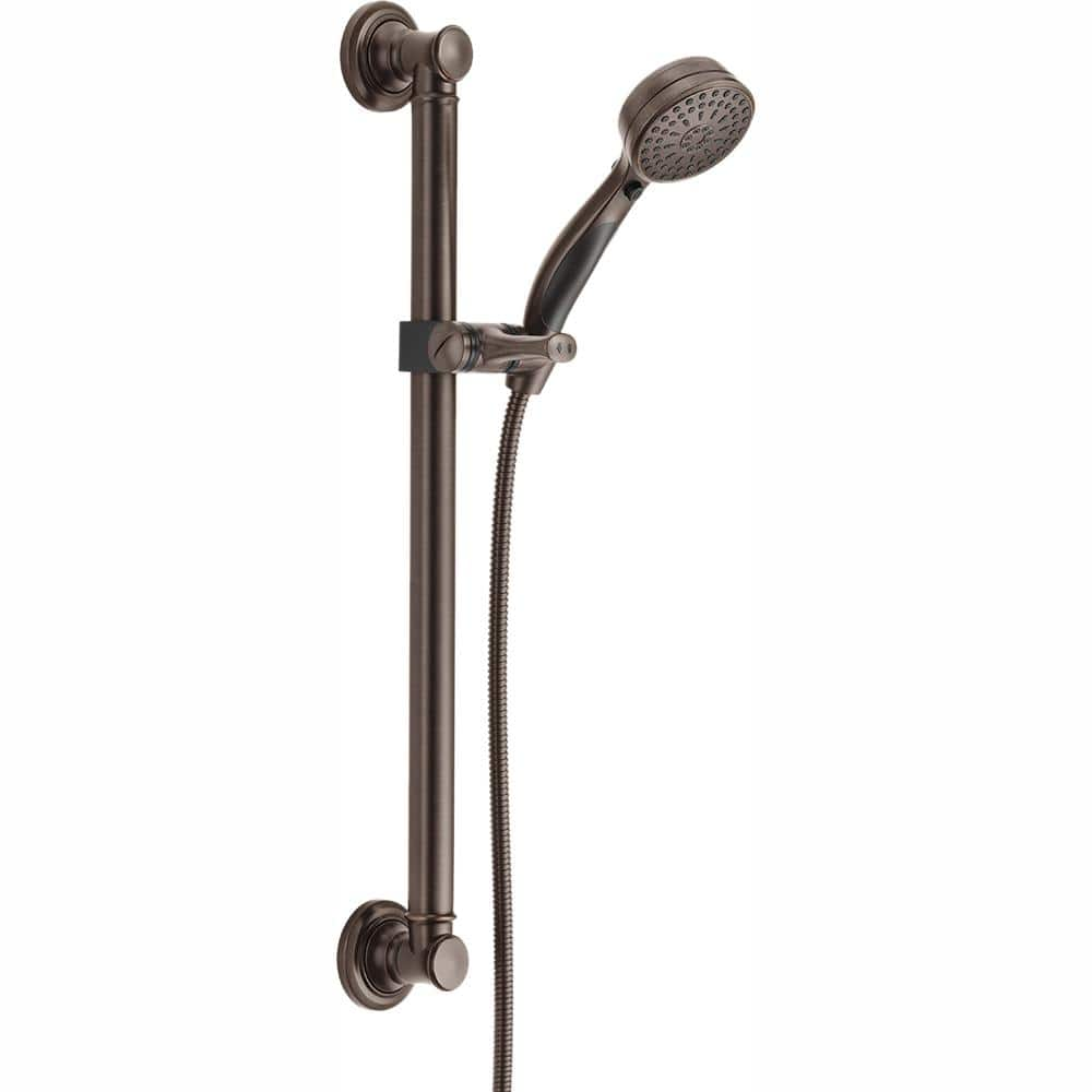 Delta Traditional Decorative ADA 9-Spray Patterns 1.75 GPM 3.75 in. Wall Mount Handheld Shower Head in Venetian Bronze