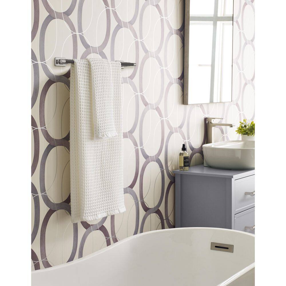 Esquire 18'' Brushed Nickel and Oil-Rubbed Bronze Wall Mounted Towel Bar