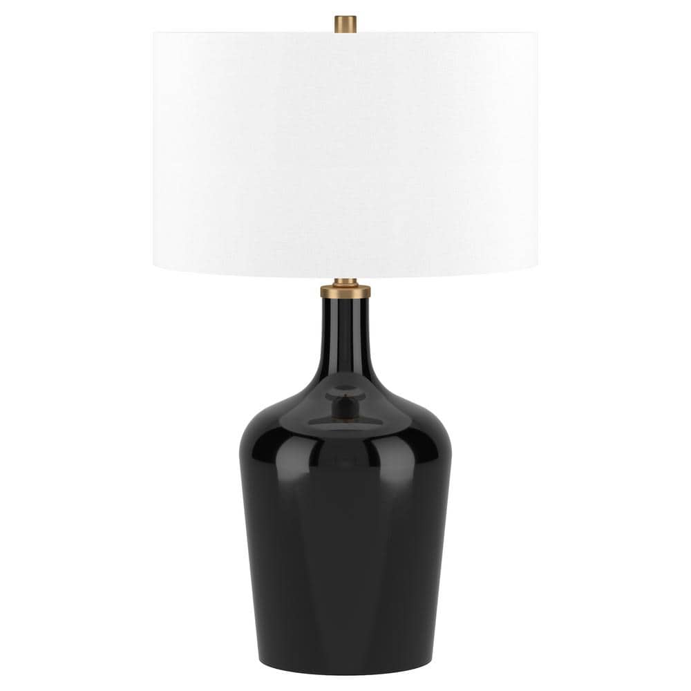 Meyer&Cross Sebago 25 in. Black Table Lamp with Fabric Shade TL2009