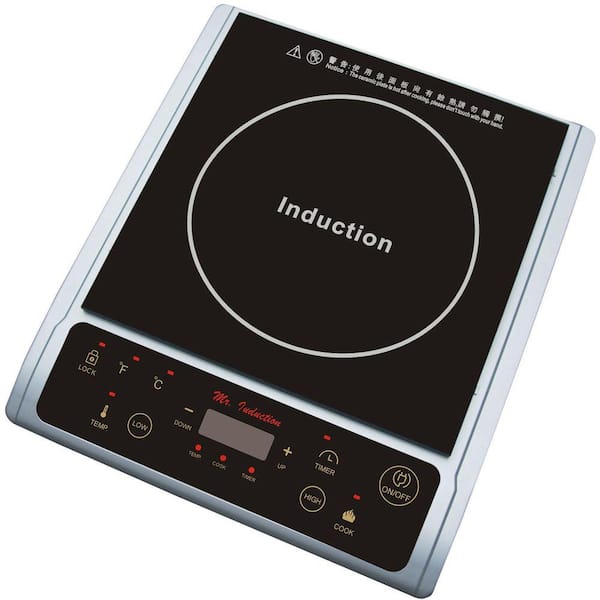 SPT 11.81 in. Induction Cooktop in Silver with 1 Element with Temperature Control