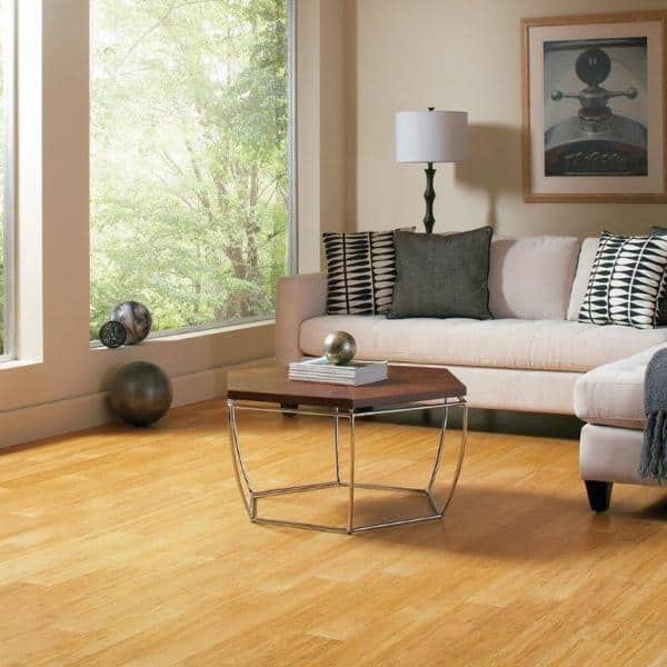 Homelegend Natural 3 8 In T X 4 W Strand Woven Bamboo Flooring 19 Sqft Case Hl206h The