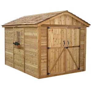 Spacemaster 8 ft. x 12 ft. Western Red Cedar Storage Shed