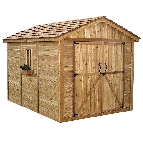 Outdoor Living Today Spacemaster 8 ft. x 12 ft. Western Red Cedar Storage Shed