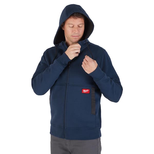 Milwaukee Men's X-Large Blue GRIDIRON Full-Zip Hoodie M250U-L