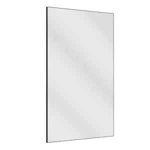 36 in. W x 60 in. H Rectangle Big Wall Mirror for Bathroom, Black Modern Wall Mirrors with Aluminum Frame Hangs