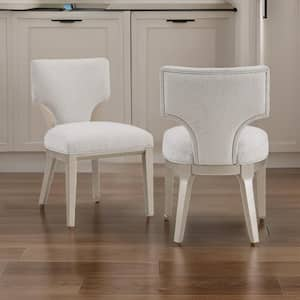 Champagne Linen Curved Back Dining Chair (Set of 2)