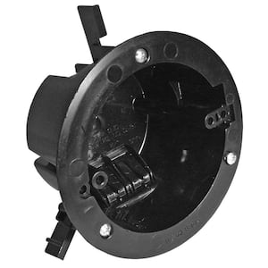 Old Work 18 cu. in. Round Electrical Ceiling Box with EZ Mount Clamps and Wire Clamps, 6-lb. Capacity, Gray