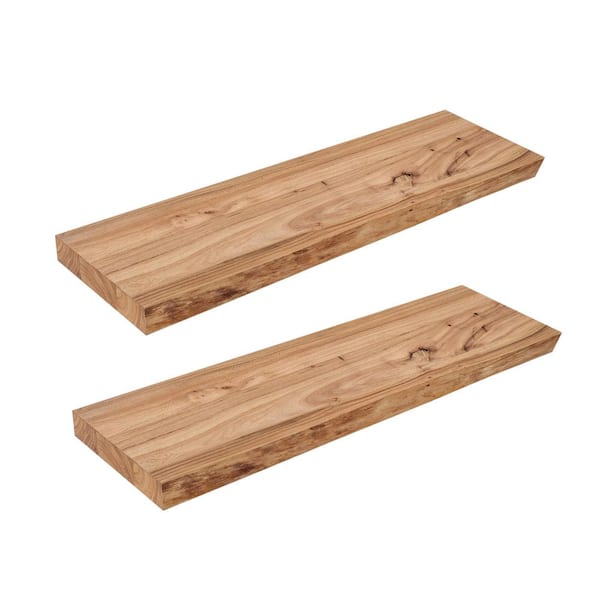 24 in. W x 8 in. D Natural Decorative Wall Shelf