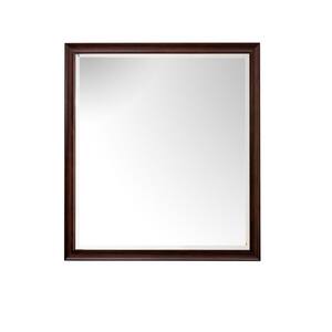 Glenbrooke 36.0 in. W x 40.0 in. H Rectangular Framed Wall Bathroom Vanity Mirror in Burnished Mahogany