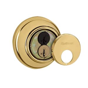 816 Series Polished Brass Single Cylinder Key Control Deadbolt featuring SmartKey Security