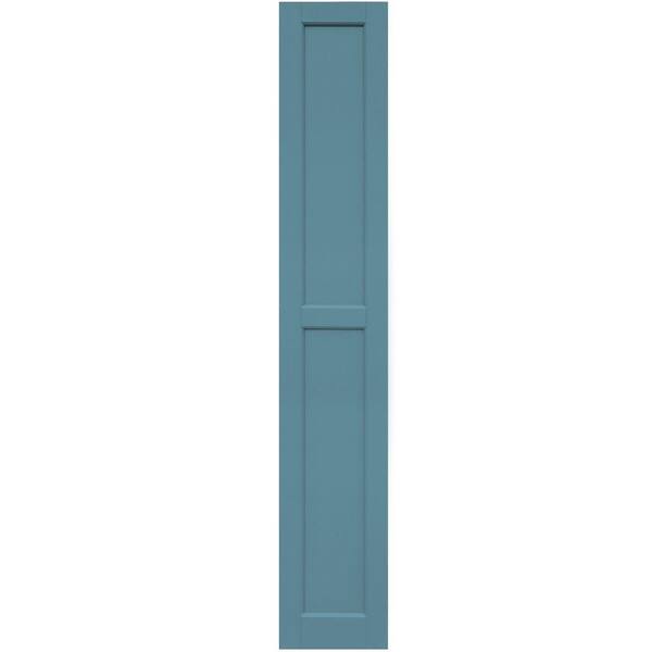 Winworks Wood Composite 12 in. x 72 in. Contemporary Flat Panel Shutters Pair #645 Harbor