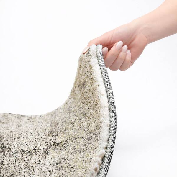 Dream Shag Premium Machine Washable Abstract ADS36 Gray 10 ft. x 14 ft. Area Rug