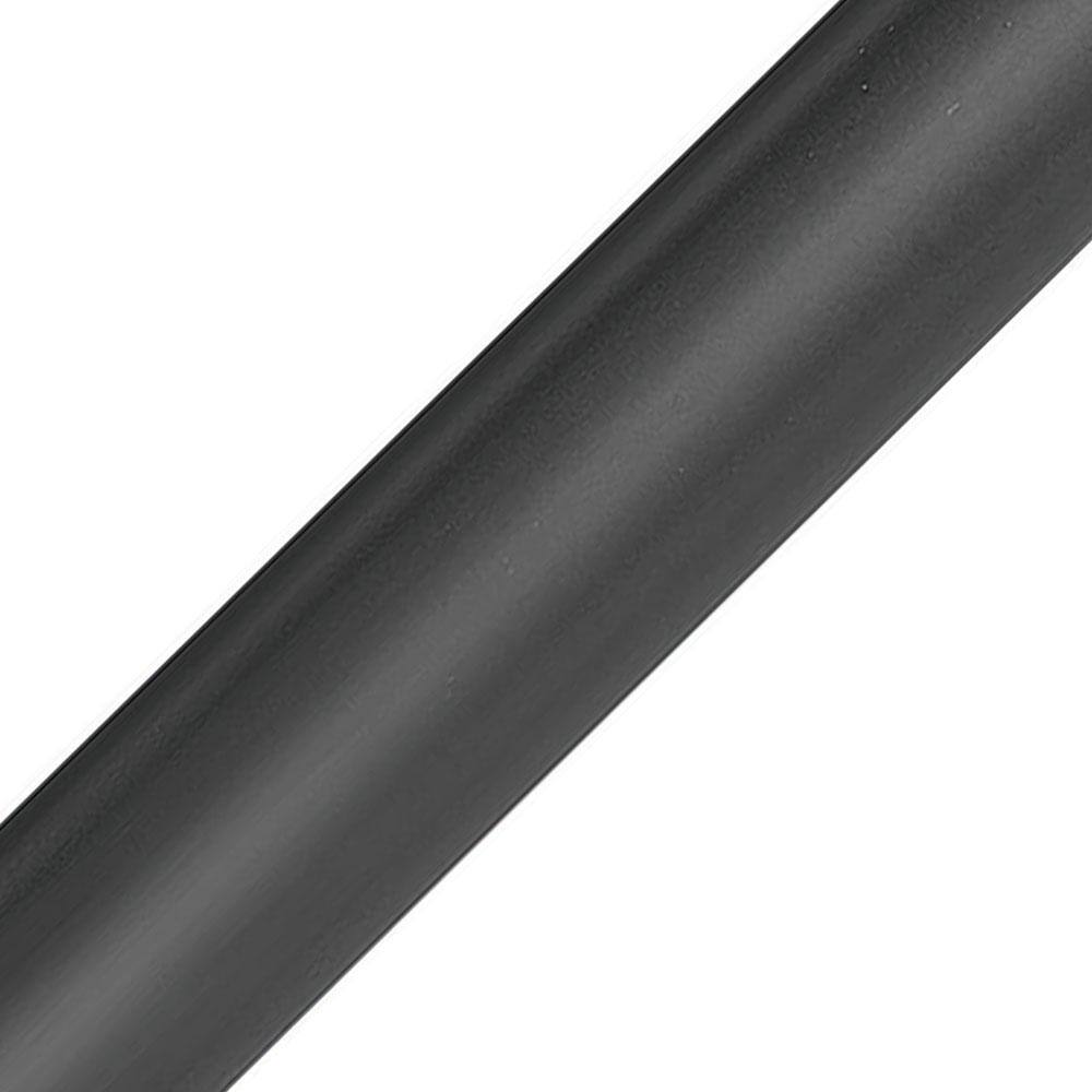Matte Black 24-Inch Steel Ceiling Fan Downrod