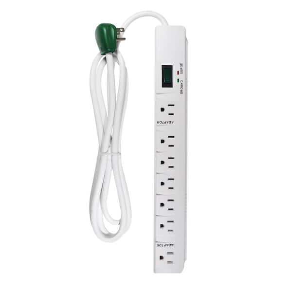 GoGreen Power 7 Outlet Surge Protector w/ 6 ft. Heavy Duty Cord