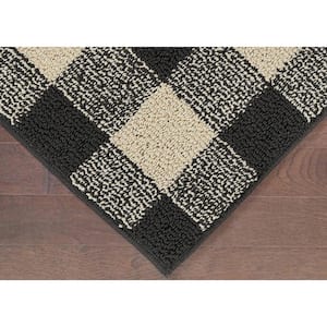 Country Living Black/Ivory 5 ft. x 7 ft. Buffalo Plaid Indoor/Outdoor Area Rug