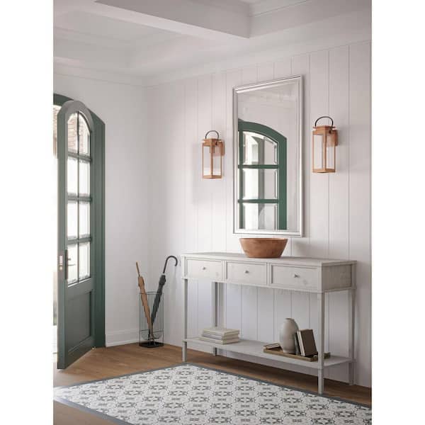 Union Square 6.5 in. 1-Light Bronze Antique Copper Outdoor Wall Lantern Sconce