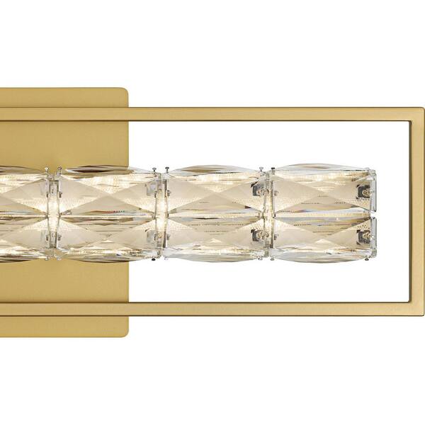 Quoizel Dazzle 24 in. 1-Light Soft Gold LED Vanity Light