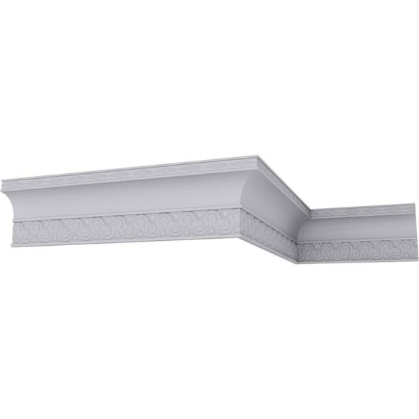 SAMPLE - 2-1/4 in. x 12 in. x 5-5/8 in. Polyurethane Bedford Crown Moulding