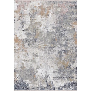Jazz 7 ft. 10 in. X 10 ft. 10 in. Multi Abstract Indoor Area Rug