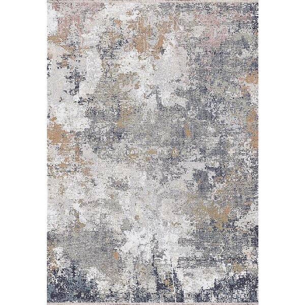 White Dynamic Rug Dynamic Rugs Jazz 7 ft. 10 in. X 10 ft. 10 in. Multi Abstract Indoor ...