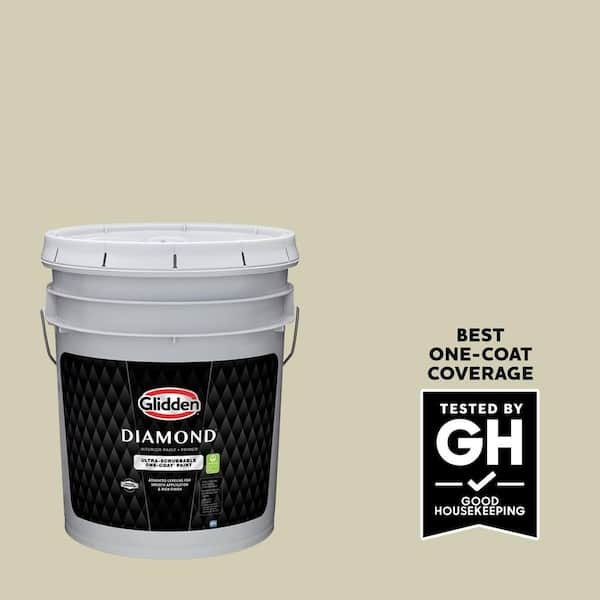 Glidden Diamond 5 gal. PPG1113-2 Silver Sage Eggshell Interior Paint with Primer