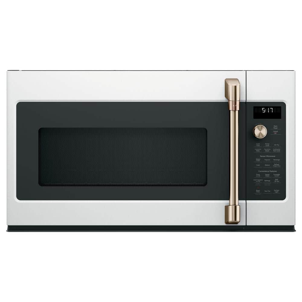 Cafe 1.7 Cu. Ft. Over the Range Microwave in Matte White with Air Fry