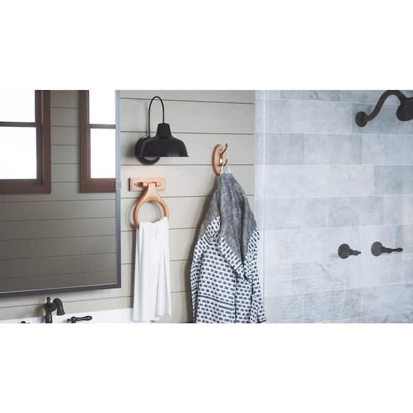 double robe hook rustic fishing lodge Stone Harbor Hardware - - 2-1/8" High - 1" Projection The Design House Dalton Double Robe Hook adds a relaxed country style to your bathroom Rigdon Double Hook, Polished Chrome